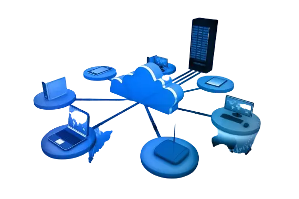 Software-defined network connecting cloud, data centre, branch and remote devices